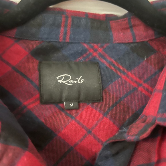 Rails red and blue button down with studs - Picture 4 of 6